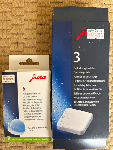 Jura cleaning descaling - &,